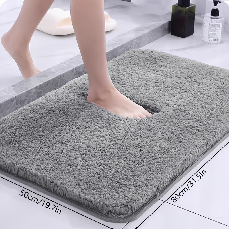 TEMU Tapis de sol de salle de bain en mousse à de très absorbante, tapis de bain, absorption rapide, lavable, lavable en machine, tapis et