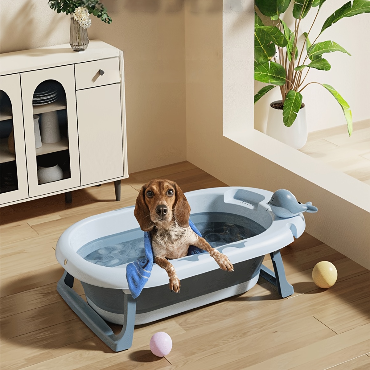 1 Bañera Ducha Plegable Mascotas Baño Mascotas Piscina - Temu Spain