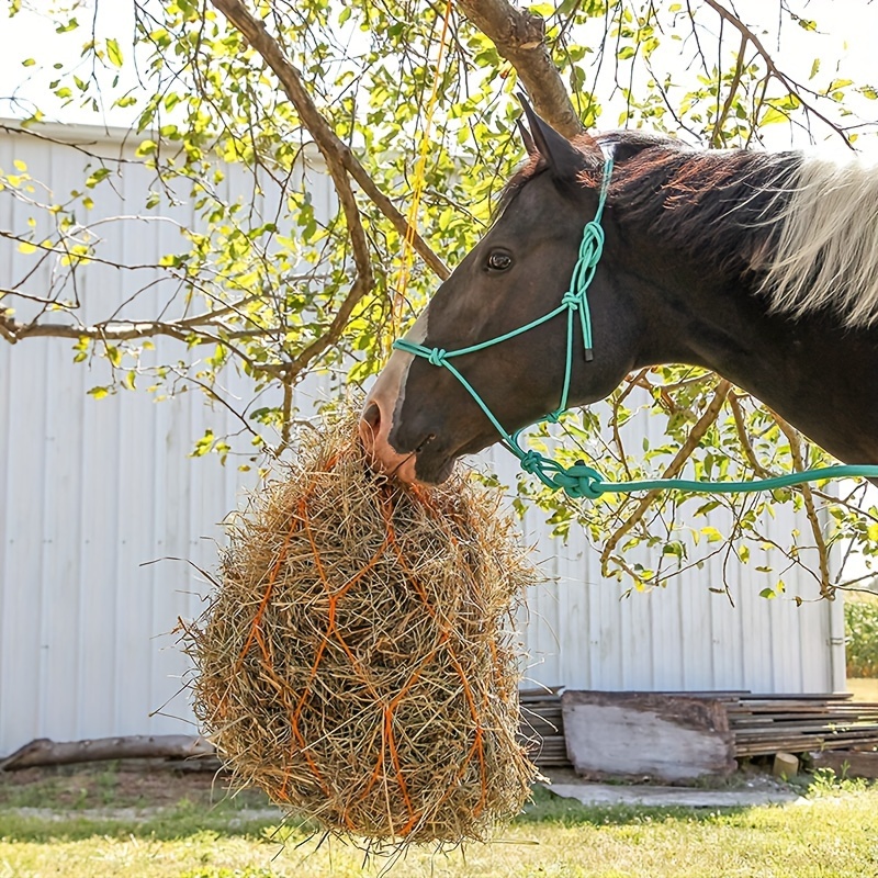 

Pe Horse Hay Feeder Net, 40-inch Slow Feed Mesh For Improved , Livestock Feeding Supplies For Horses, Sheep, , - Reduces Waste