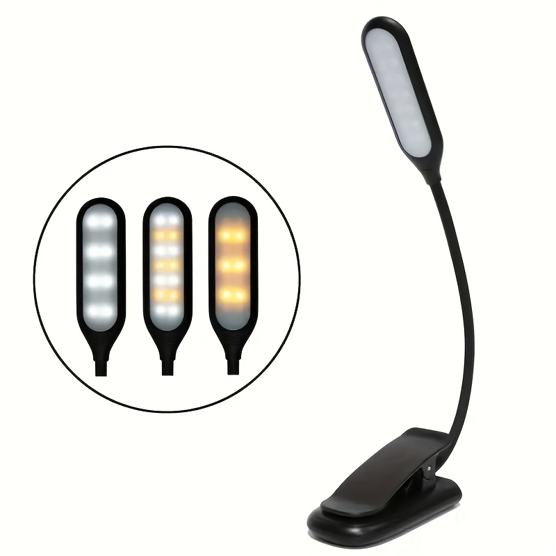14 led clip on reading lamp usb charging 3     switchable suitable for use at night or in dimly lit indoor areas