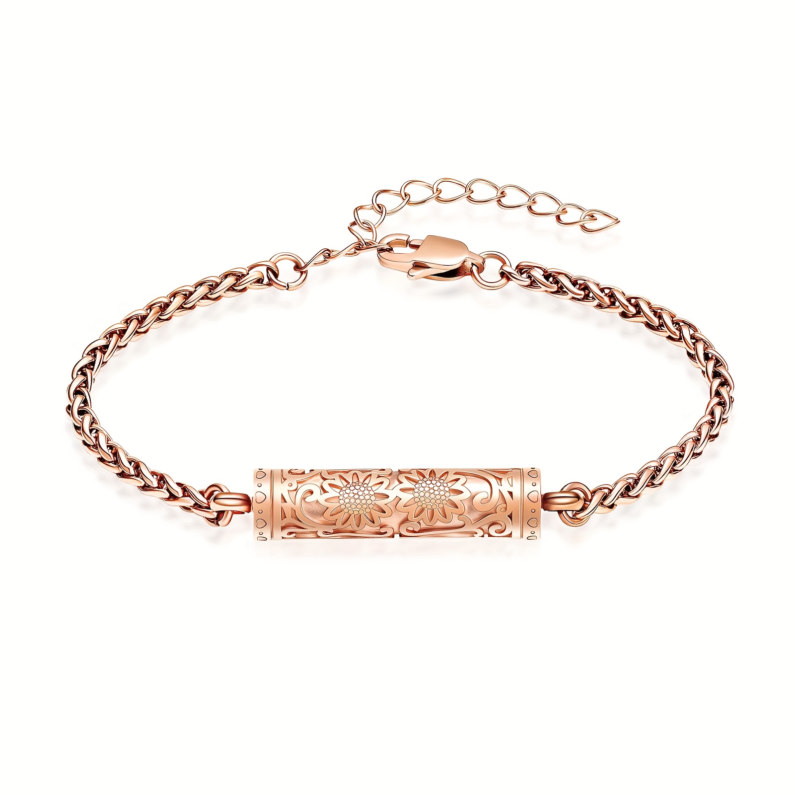 Sunflower Urn Bracelet for Pet Cremation Jewelry