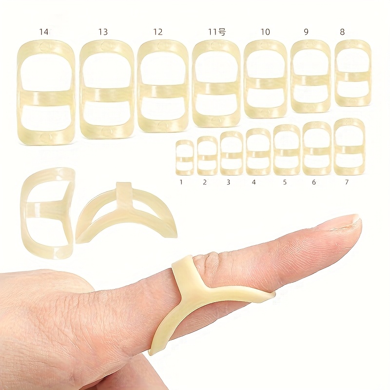 14pcs Finger Splint Set, Ring Socks, Joint Protection Sleeves, Finger , Oval Finger Braces - Provides Support For Fingers