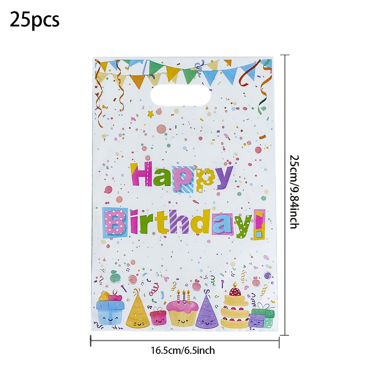 TEMU Borse tote a tema festa di compleanno disponibili in confezioni da 10, 25 o 50 pezzi. Questi articoli per feste per baby shower ed , con un