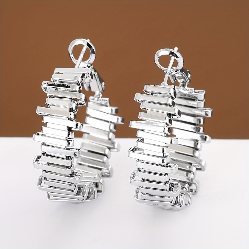 TEMU 1 Pair Of Fashionable Irregular Design Women's Earrings