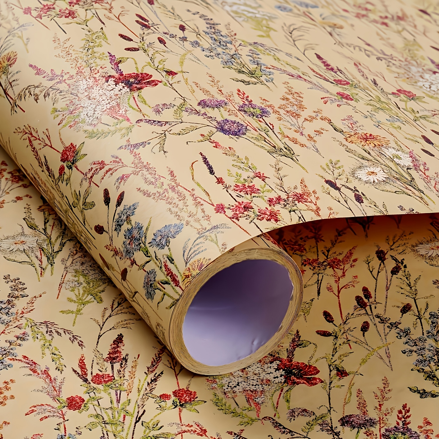 Image of 1 Roll Of Wrapping Paper, 17 Inches X 9.84/16.4 Feet Paper With , Suitable For Women's And Girls' Gifts, Birthdays, Weddings, Bridal Showers, And Engagements