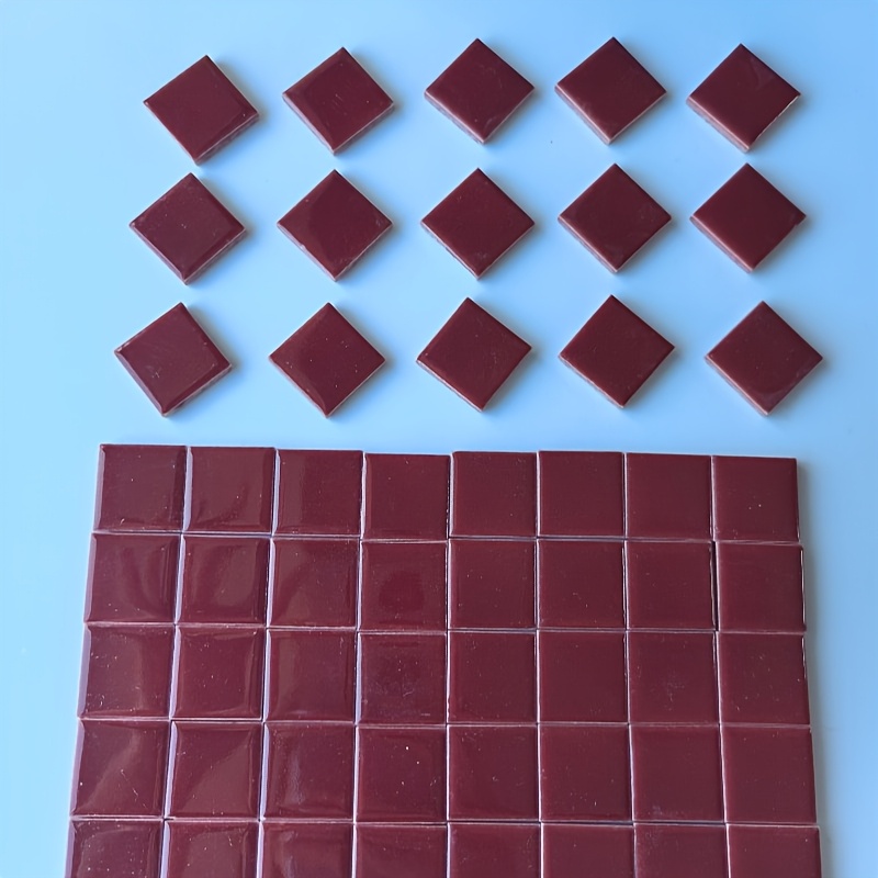E-shop 150g/5,29oz Schmelzglasplatten - Einfarbige DIY Mosaikfliesen & Bastelmaterial, geeignet für Kunstprojekte, Installation, gemütliche