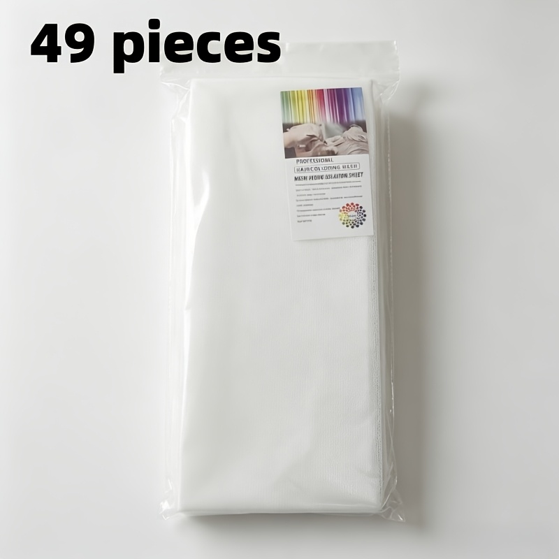 TEMU 49pcs Salon-grade Perm Paper, Professional Hair And Dyeing Special Paper, Lightweight And Breathable Texture, Full Of Toughness, Easy To Handle