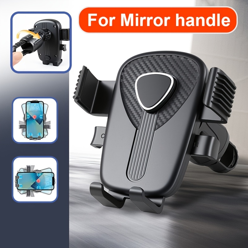 E-shop Motorrad Handyhalterung, 360 Grad verstellbare , drehbares Schloss, Lenker- und Spiegelgriff-Modelle, geeignet für Elektrofahrzeuge, Fahrräder