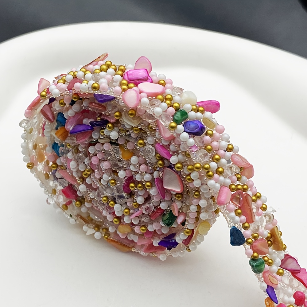 One-Yard Rhinestone Hand-Sewn DIY Self-Adhesive Strip for Clothing & Accessories