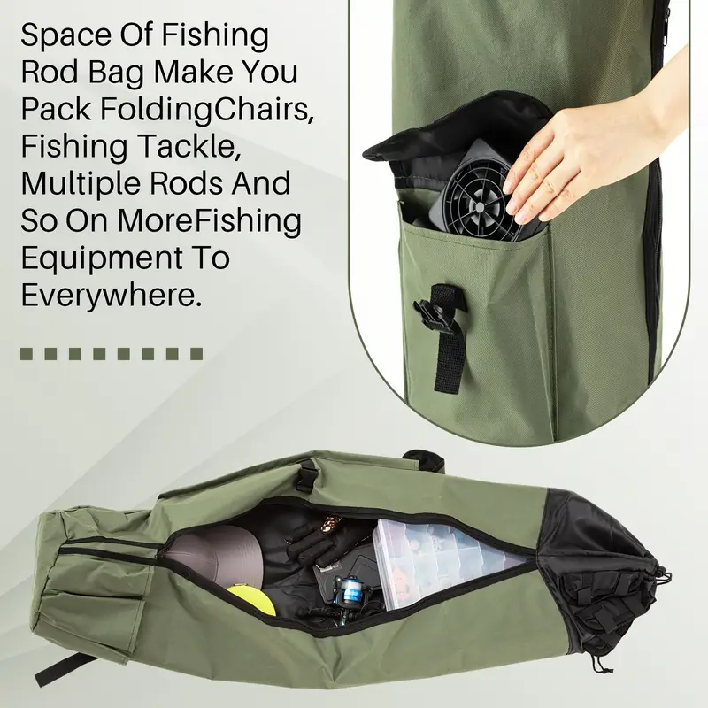 2pcs fishing rod bag high quality oxford fabric fishing pole - Temu Canada 2pcs fishing rod bag high quality oxford fabric fishing pole - Temu Canada