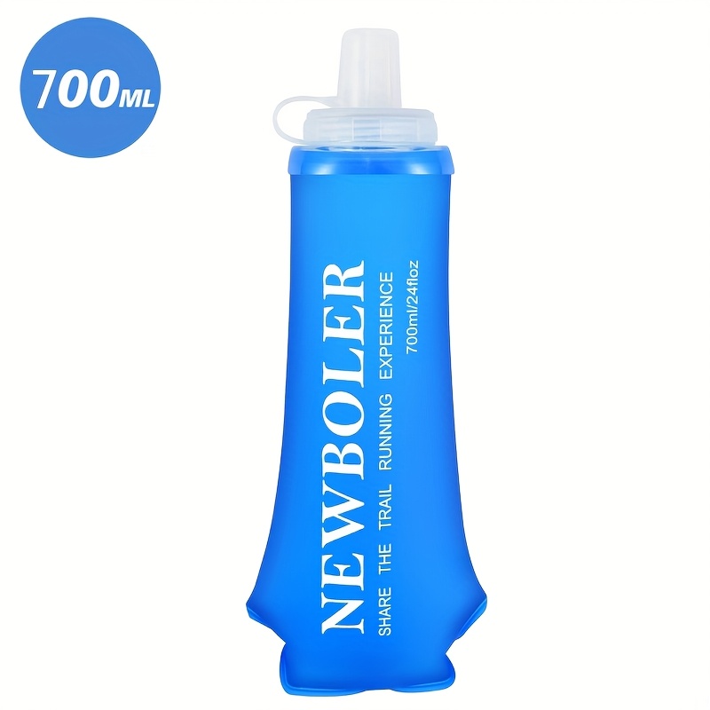 Image of Newboler Foldable Tpu Water Bottle With Silicone Spout, Leak-proof, Lightweight, Suitable For Outdoor Sports, Cycling, Hiking, Fitness