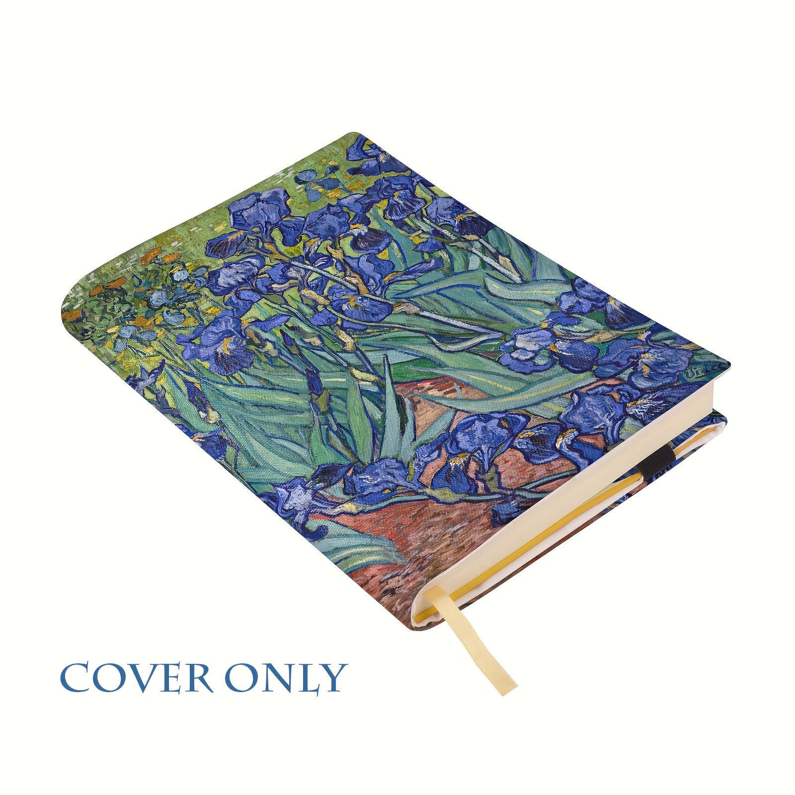 book cover van   oil paintings design adjustable a5 softcover protector for notebooks diaries journals durable artistic book sleeve journal accessory crane motif design luxurious texture
