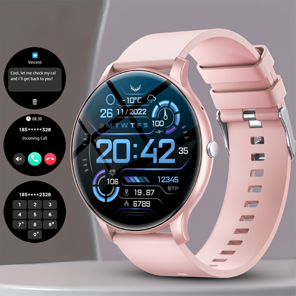 Image of Gwenland Health Fitness Smartwatch, 1.46-inch Full Touch Hd Screen, Wireless Calling, Music Control, With Pedometer, Distance, 100 , Sleep Monitoring, , Rechargeable Lithium Battery, , Fitness