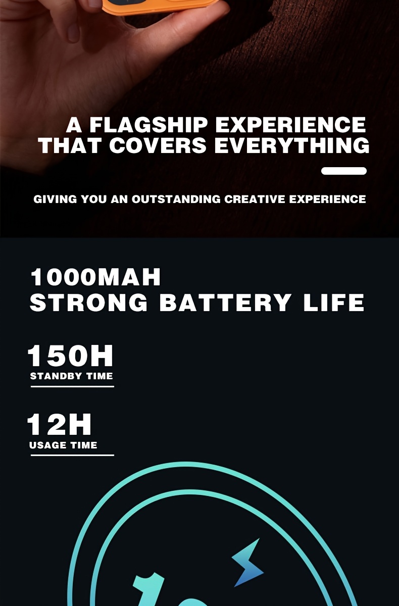 Mini Flip 2G Network Phone, New Xingyu Orange Color, Dual-SIM Dual-standby, Clear Calls, Back-side Flash Screen Reminder Function, 1000mAh Large Capacity, 72-hour Standby Time, Supports Multiple Languages/Bluetooth/music Playback/FM Radio Functions