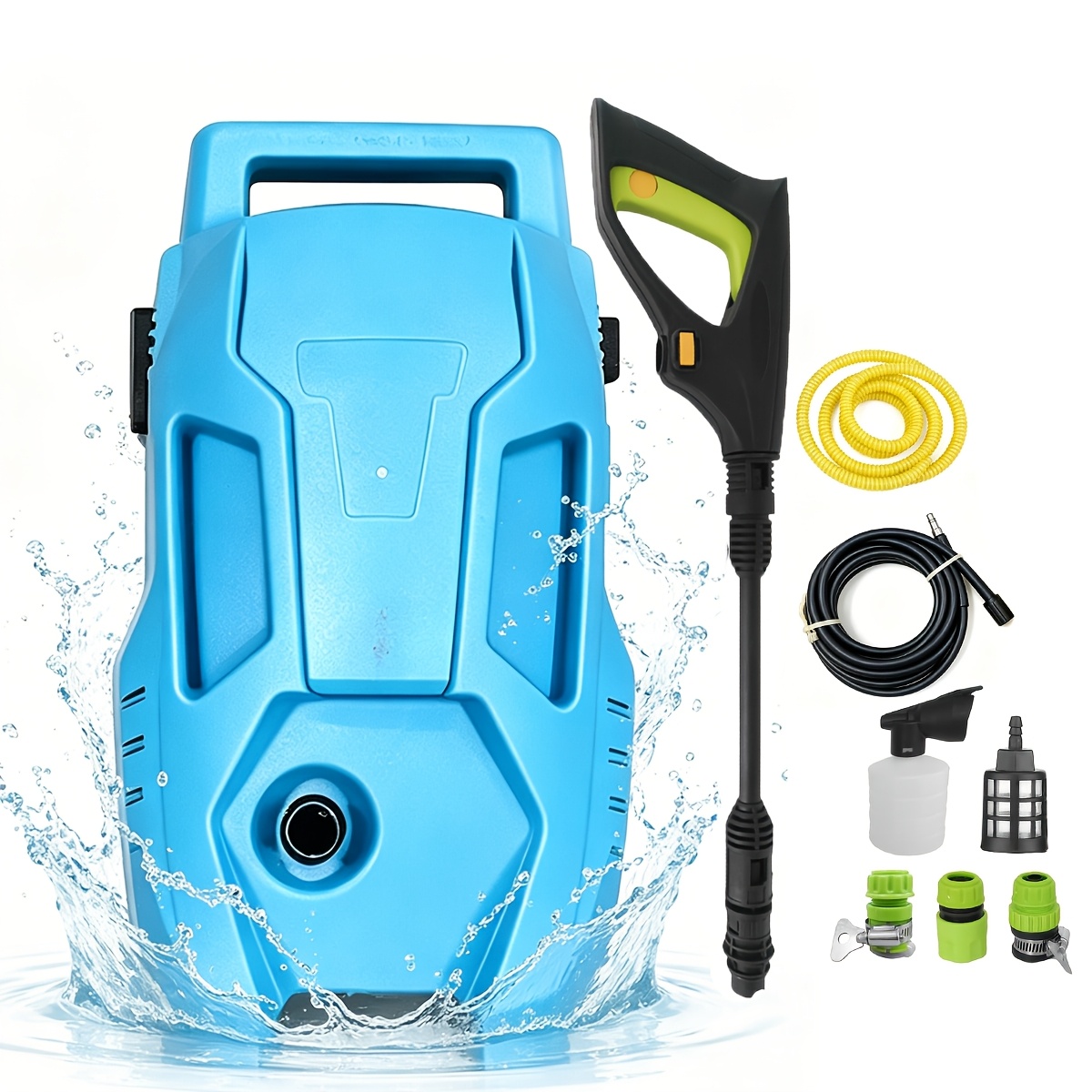 Image of 600w Electric Heavy Duty Electric High Pressure Washer 110bar Power Patio Car Cleaner Garden Washer, For Cleaning , Garden Furniture, , Vehicles