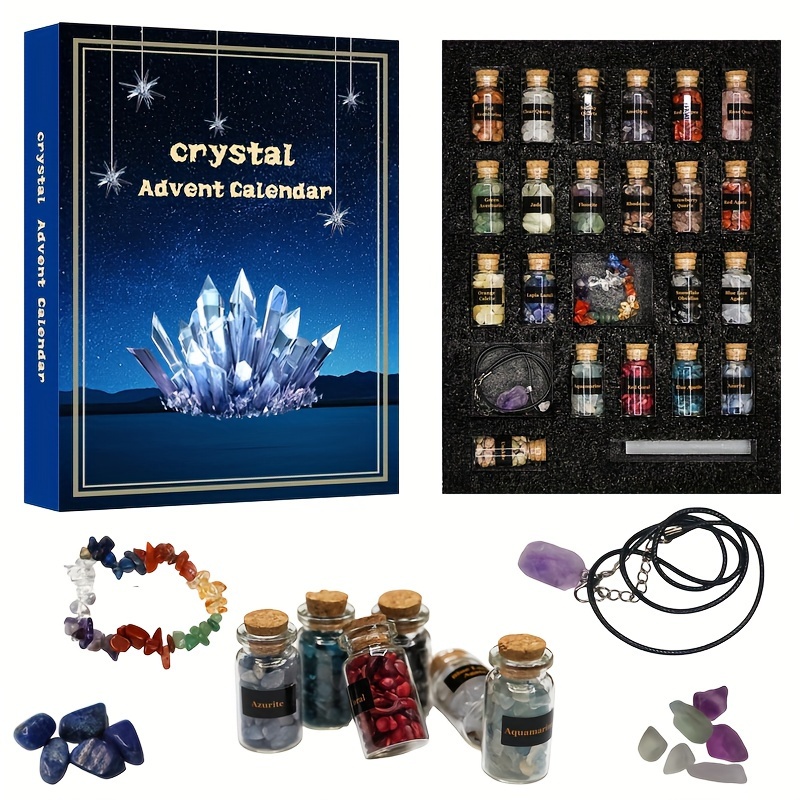   приключений 2025 года crystal, 24-дневный отсчет драгоценных камней,   фаворы,   принадлежности, набор праздничного декора, подходящий для рождества, пасхи, дня благодарения, нового года и дня святого  