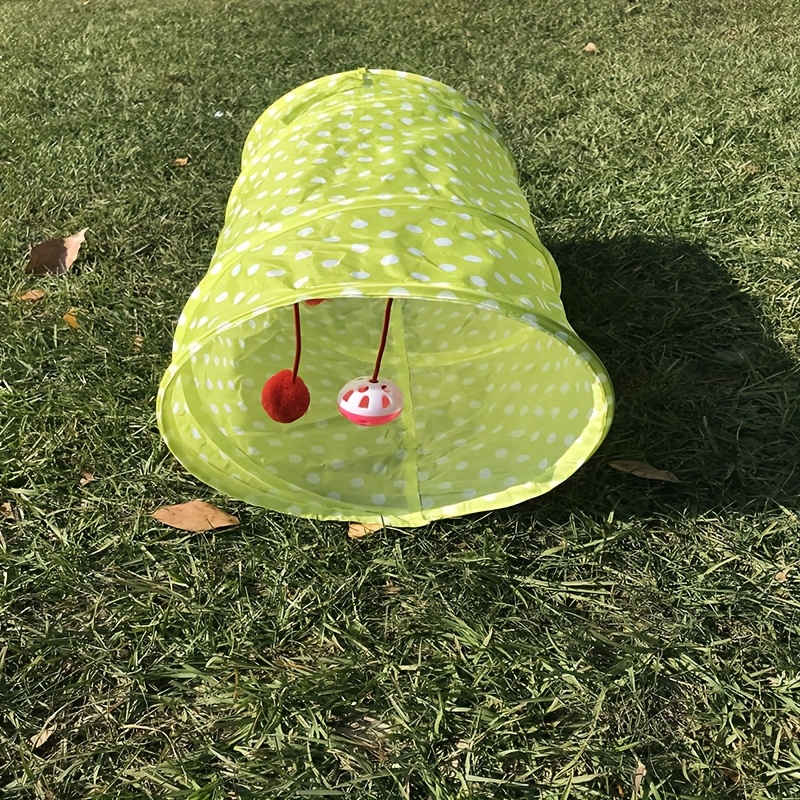Image of Foldable Cat Play Tunnel Pet Toy, Cat Tunnel Cat Tube Toy, Collapsible Drilling Kitten Pet Toy, Indoor Interactive Cat Toy