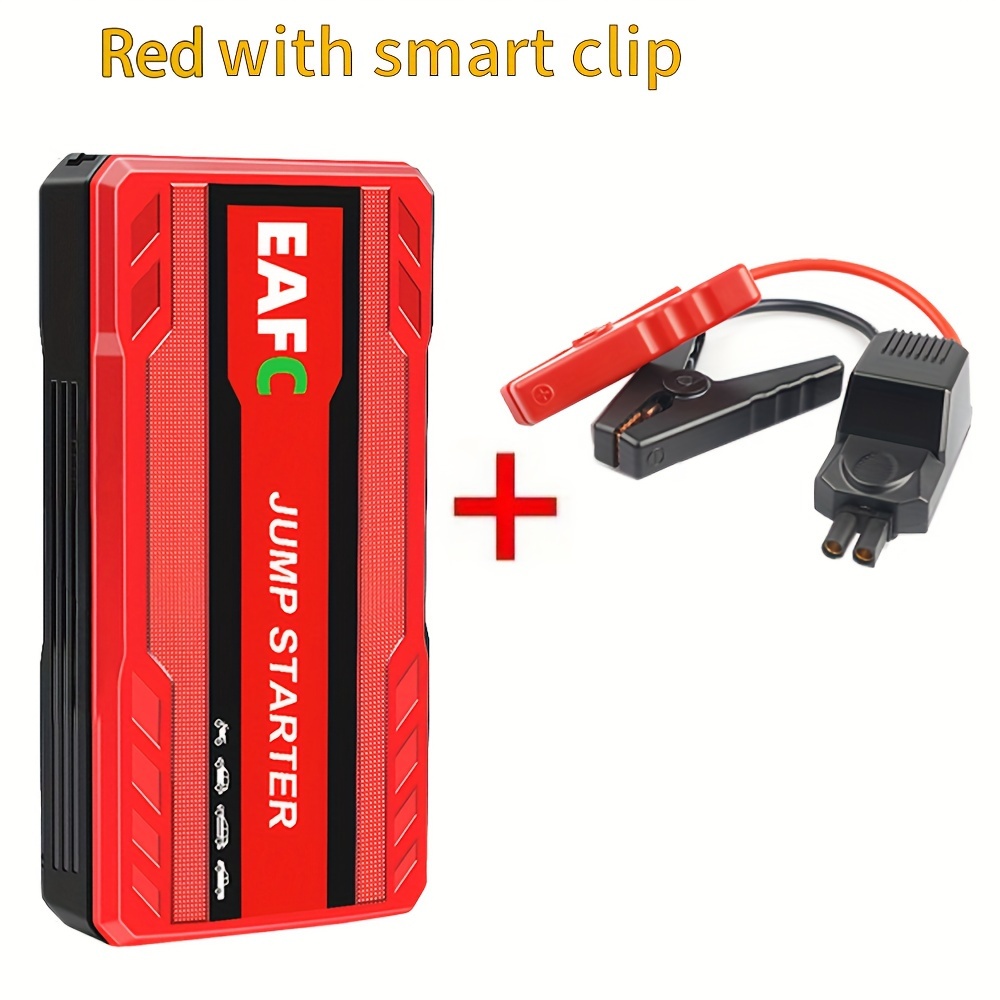 portable car power bank emergency booster with led light 12v auto starting device support starting 12v gasoline cars up to 3 0l temu Temu Canada