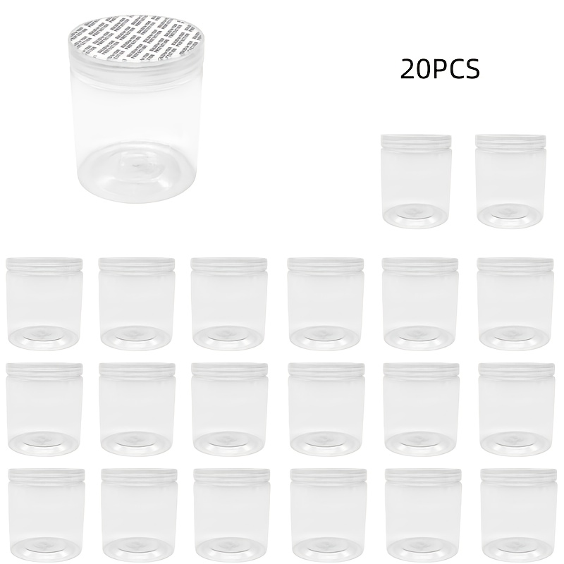 TEMU 20 Transparent Plastic Boxes For Storing Nail Art Additions, Jewelry, And Other Items