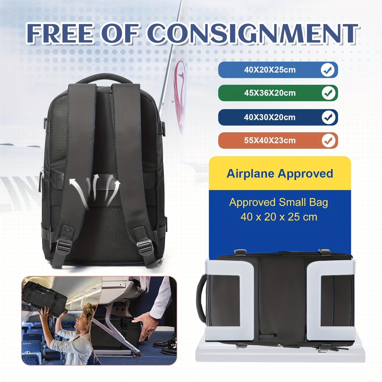 Bordlite Cabin Max Ryanair-Approved Cabin Bag – 40x25x20 Cm, Untersitzgepäck Auf Rollen, Tierprint Reisetasche 40x20x25