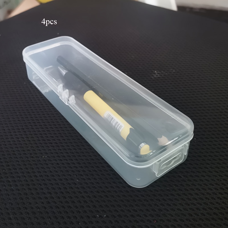 Image of Nail Tool Box Small Jewelry Storage Transparent Organizer Box No Partition Space Saving Nail Tools Beauty Tools Organizer Box 17 X 5.5cm