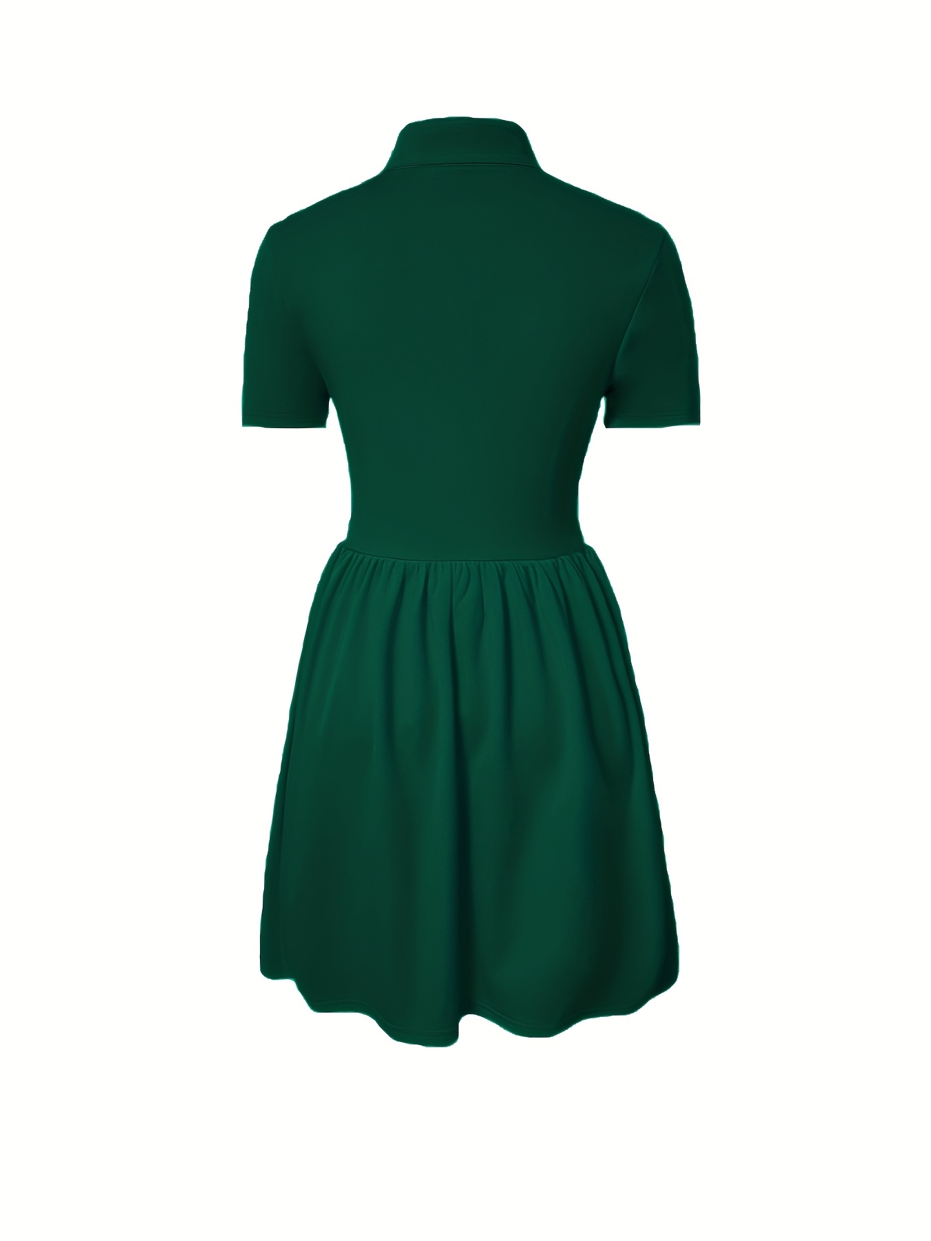 womens elegant a line button front collared tunic dress Temu