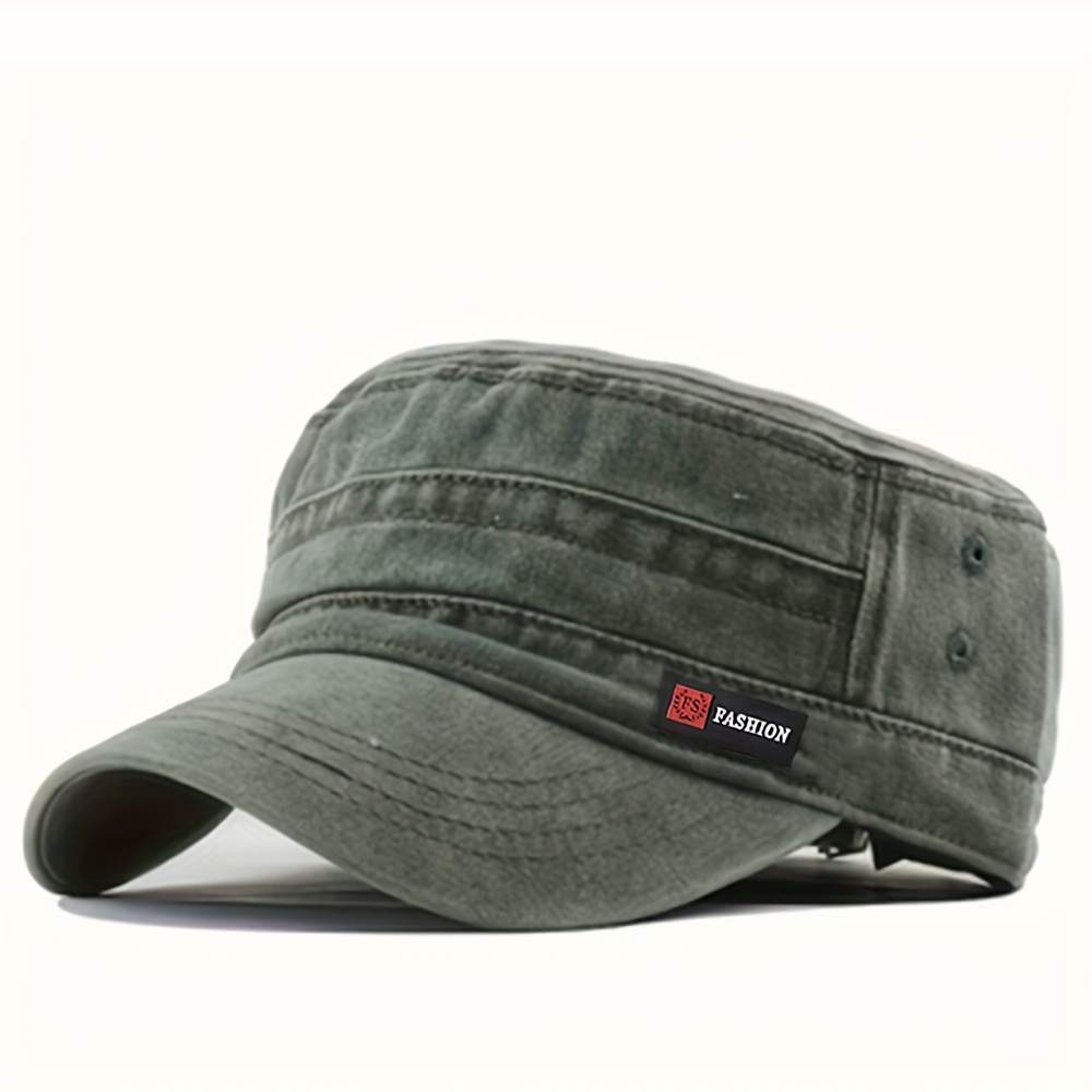   flat   outdoor casual sports flat brim baseball cap solid color versatile lightweight fashion accessory for outdoor vacation travel unisex trucker curved brim hat adjustable size gift for dad