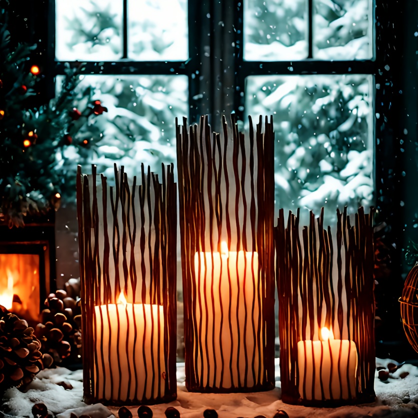 

3pcs Metal Set - , Centerpieces For , Parties, Christmas Display