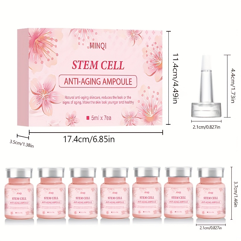 7-Pack   Serum with Peptides, Hyaluronic Acid, and Niacinamide for Moisturizing & Firming Light Beige, the   of Wrinkles, Suitable for All Light Beige Types, Skincare Routine,  , Compact  