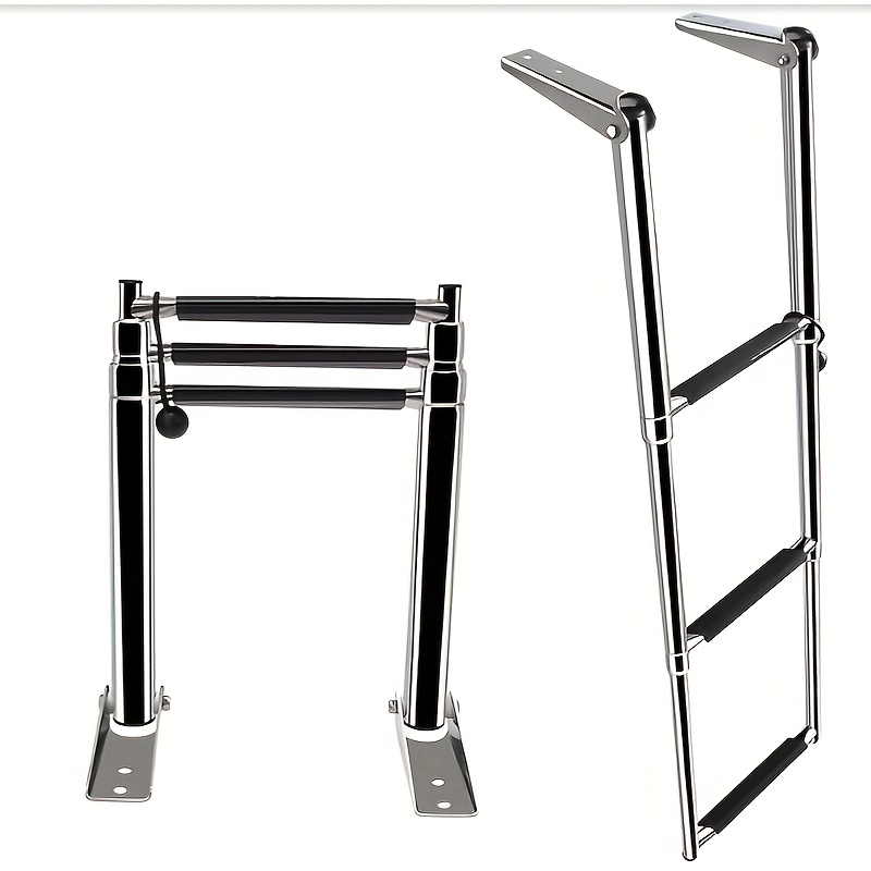 Stainless Steel Telescoping Boat Ladder with 3 Steps
