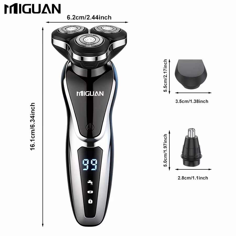 multi function 3 in 1 electric grooming kit shaver nose trimmer razor with convenient to travel and suitable as a gift for male friends details 6
