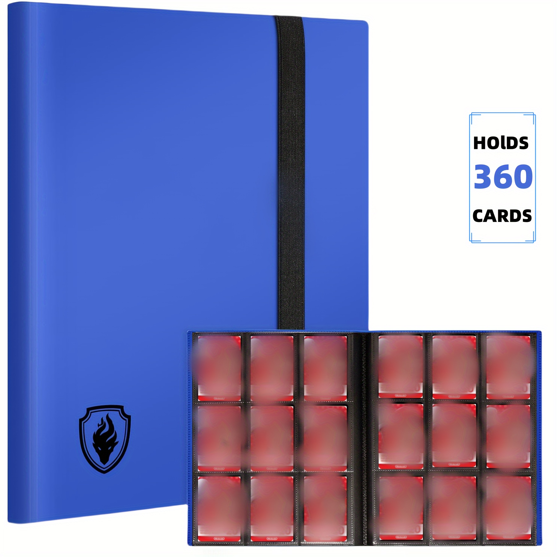 9-pocket Card Binder, 360-pocket Trading Card Album, High-quality Folder For Standard Cards, Side-loading Collection Organizer For Tcg, Game, And Sports Cards