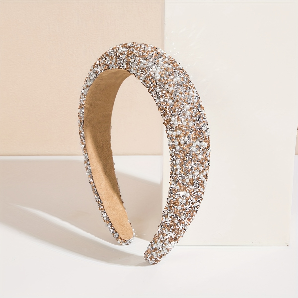 new headband   light   diamond pearl headband womens korean   face washing headwear wholesale