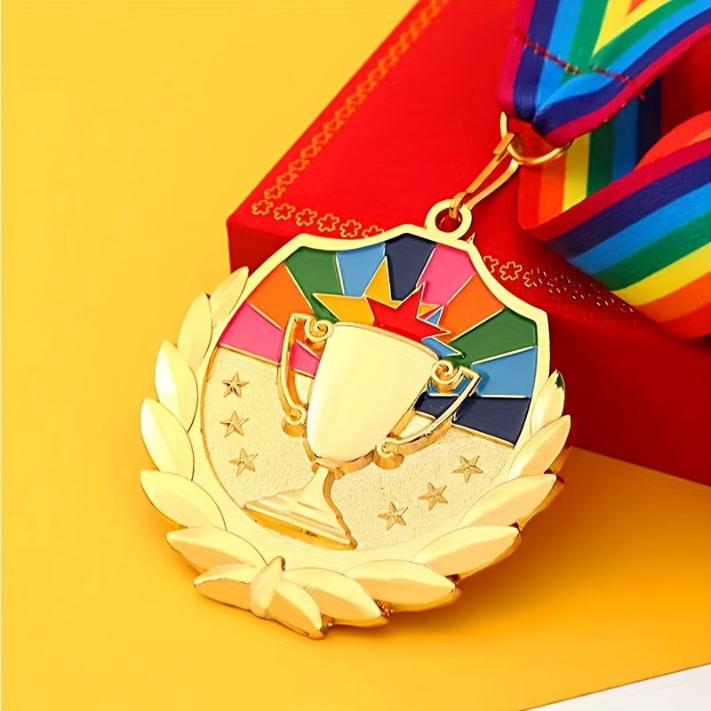 1pc Alloy Medal, Sports Medal, Outdoor Event Medal, Christmas Party Medal, Decoration