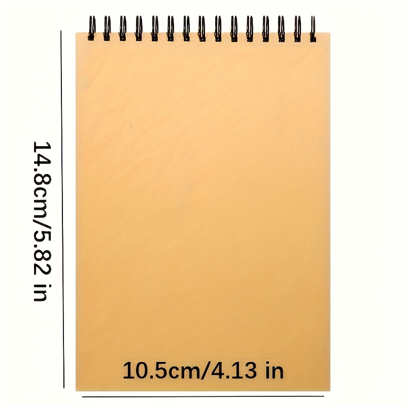 TEMU 1pc Vintage Leather Drawing Sketchbook, Watercolor Paper, Spiral Top Binding , 1pc Of , Acid-free Art Sketchbook, Art Drawing , Adult Beginner