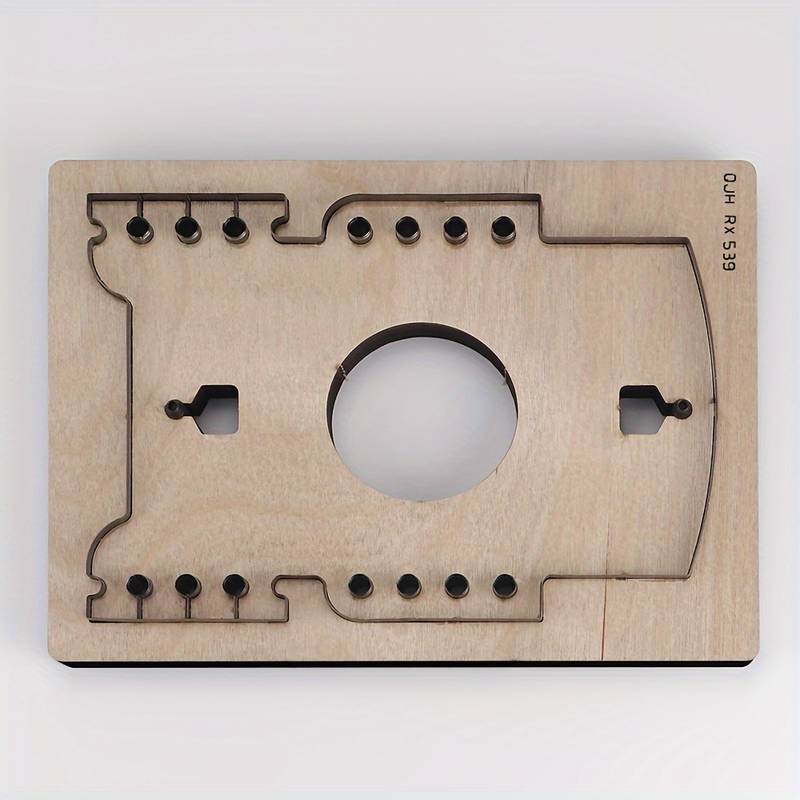 Matrice De Découpe Pour Porte-Clés En Cuir – Poinçon En Bois/Métal, Format 14x11cm – Pour Gaufrage Cuir, Cartes