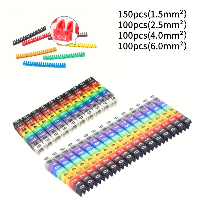 100x Wiederverwendbare Kabeletiketten – 22x90 Mm, Farbig, Für Büro, IT & Haushalt