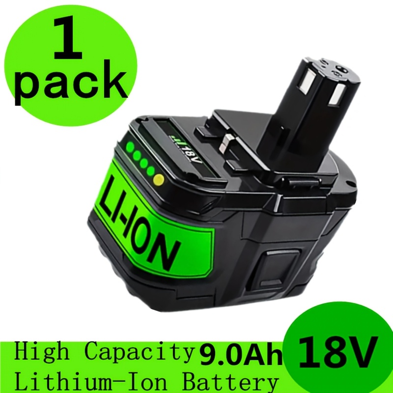 2-Pack 18V 8.0Ah Lithium Battery For RYOBI ONE+ P108 – High Capacity, 10-Yr Warranty