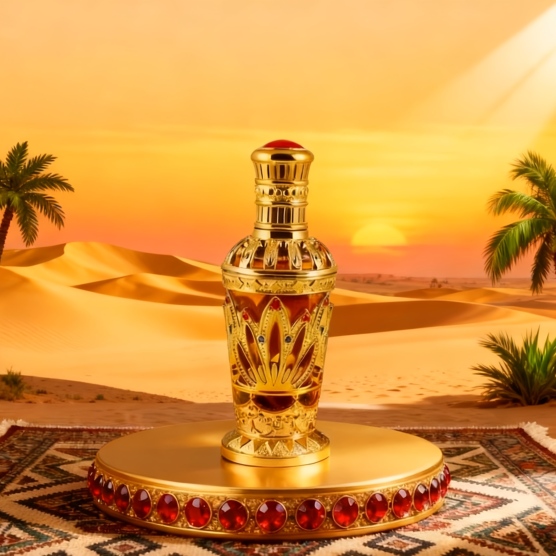 Image of Arabian Luxury Golden Vase Perfume - Long-lasting Oriental Lavender Musk Scent With & Formula (90ml/3fl.oz) - Unisex Fragrance Suitable For Dating, Parties, Daily Wear - Perfume Concentration 5-15%