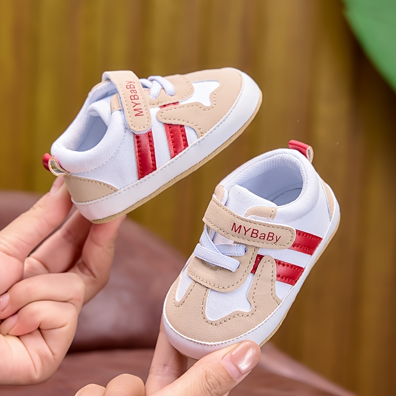 Baby Boy and Girl Casual Sports Shoes | Comfortable and Soft, Suitable for 0-1 Year, Fastener, Fabric Upper and Sole, Perfect for Daily Wear