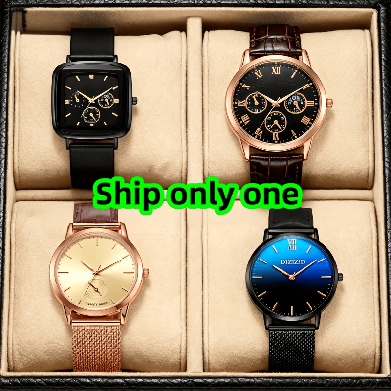 TEMU 1pc Men's Casual Quartz Watch, High-end And Elegant, Individually Packaged, Holiday Gift For Yourself, Family