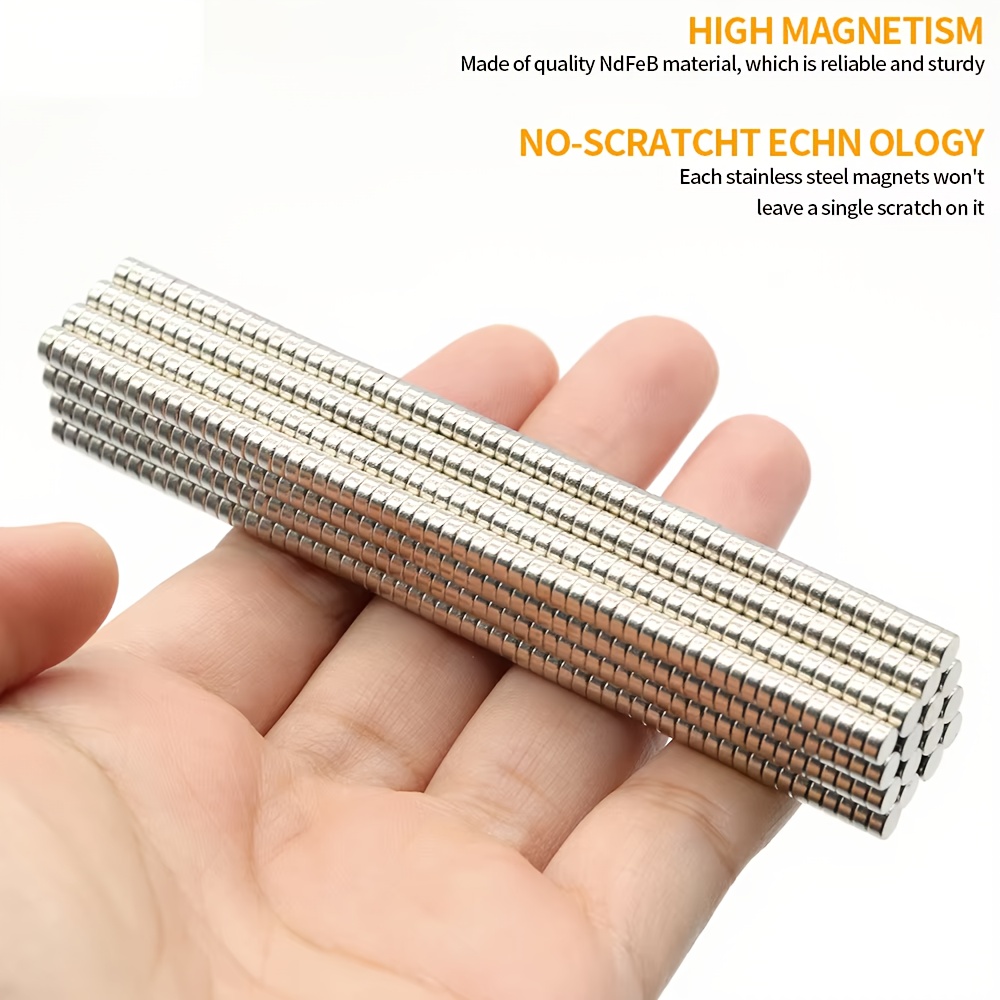 

350pcs Of 4 * 2mm Refrigerator Magnets, Neodymium Metal Magnets, Whiteboard Magnets, Magnets, For Offices, Disks