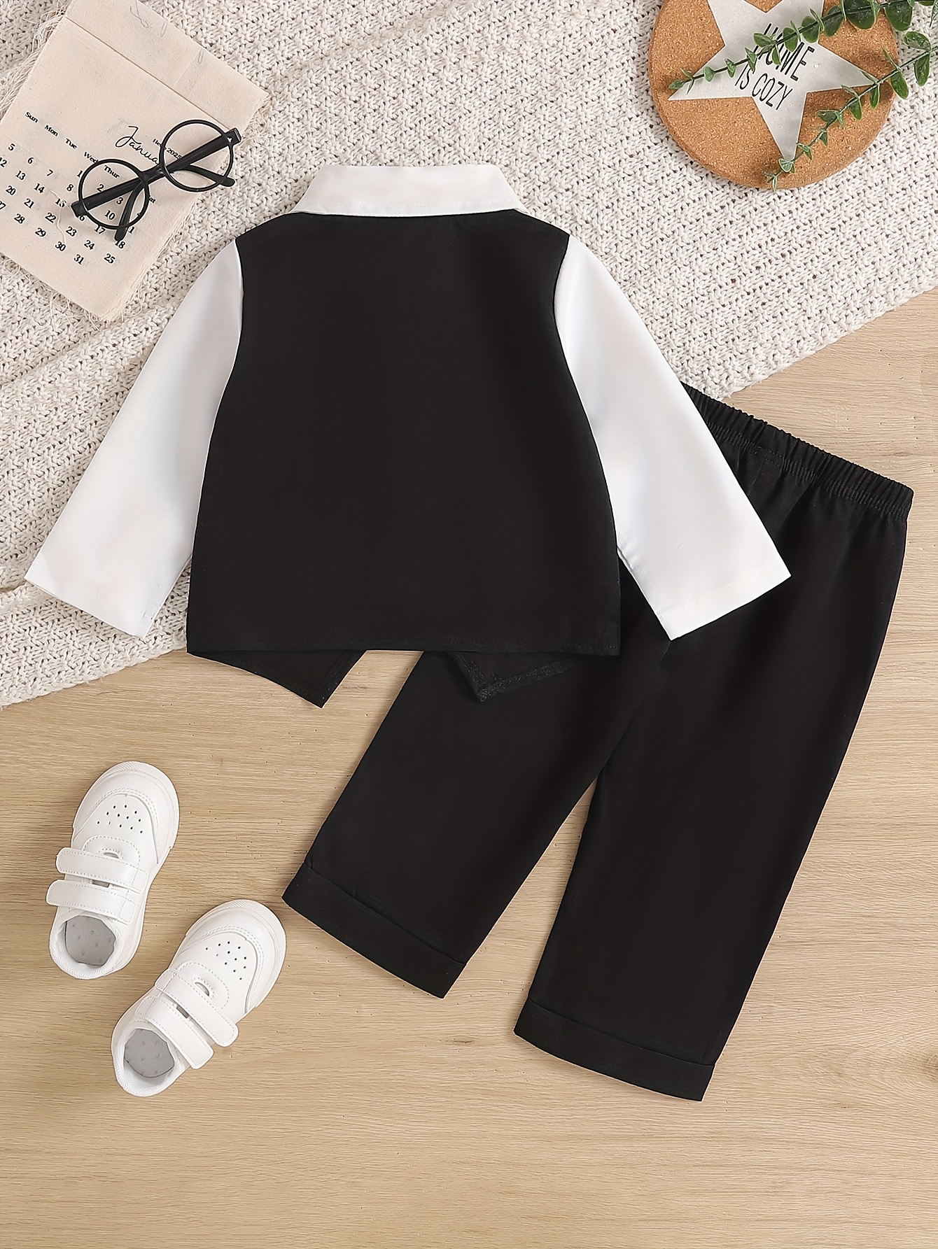   outfit for boys aged 0 3 years 2pcs set with long sleeves and half   suitable for birthday parties   back to   and     a great gift for outdoor Product details 12