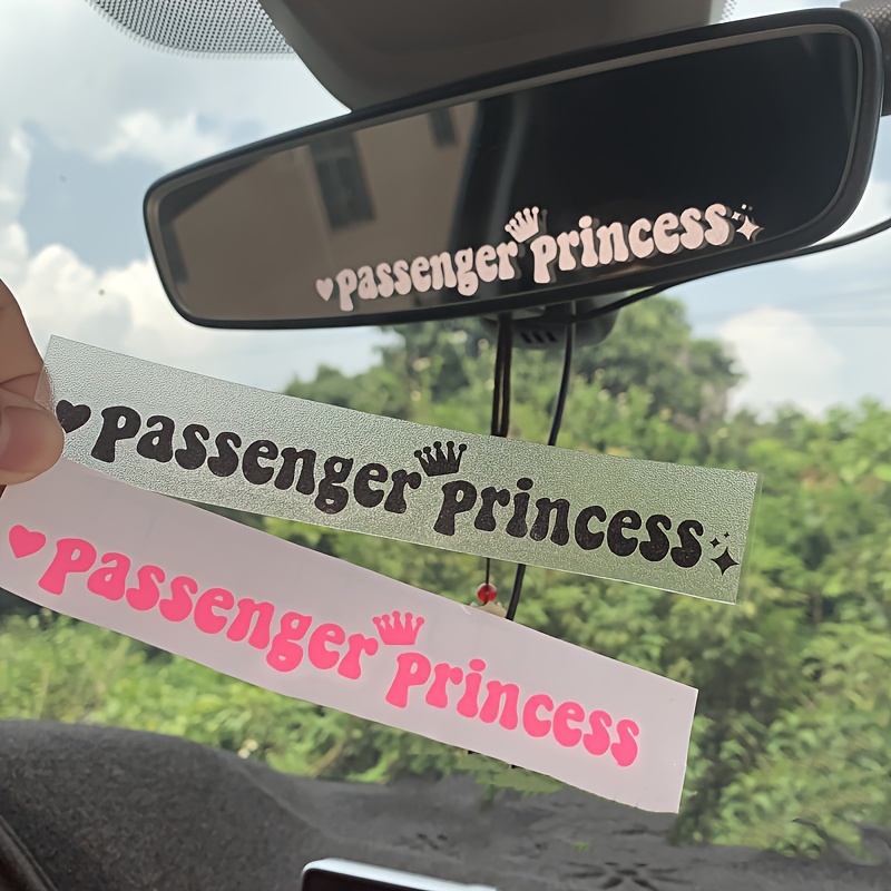 Passenger Princess Sticker Car Mirror - Temu