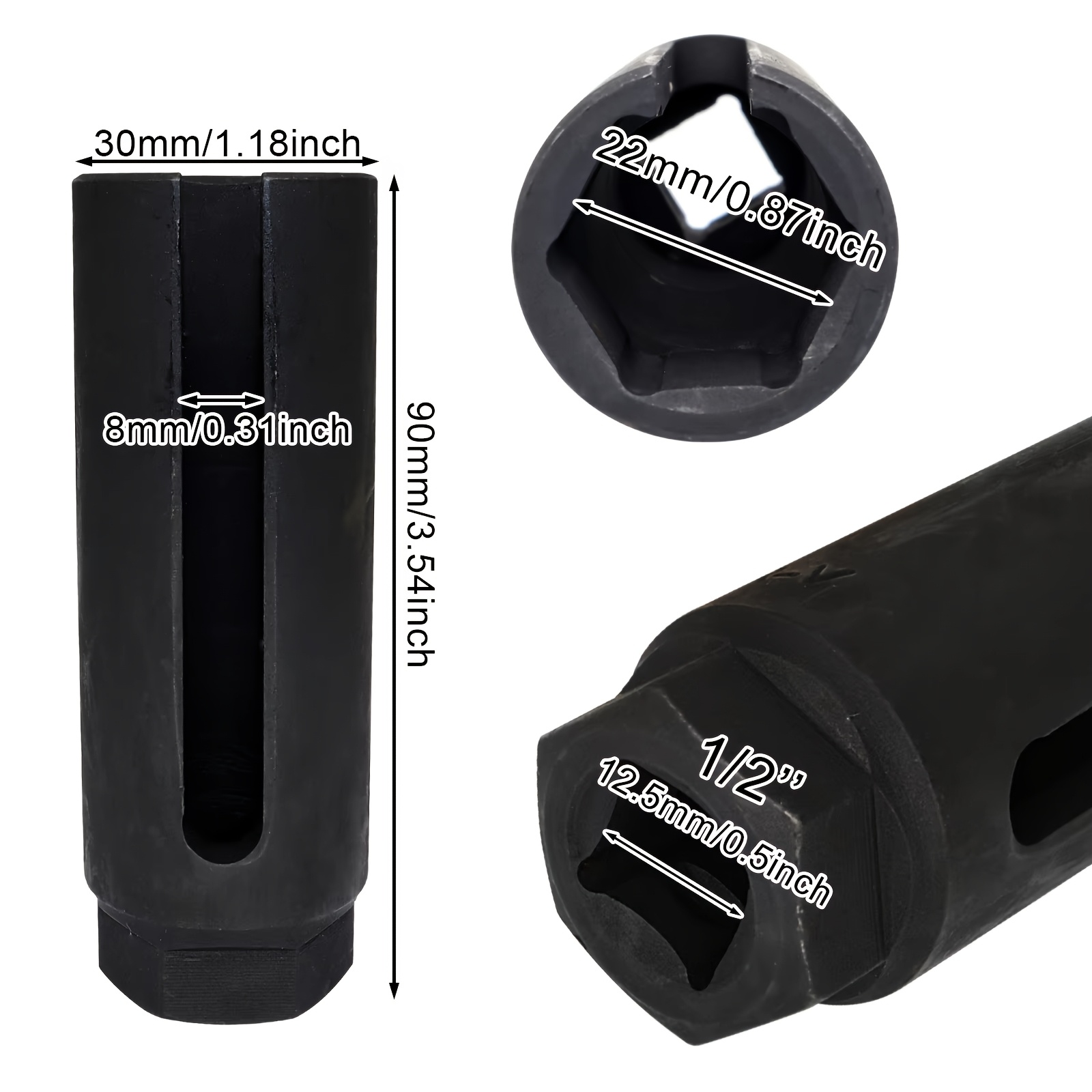 Image of European-style Oxygen Sensor Sleeve And Wrench For Narrow Mouth Applications In Automotive Tools