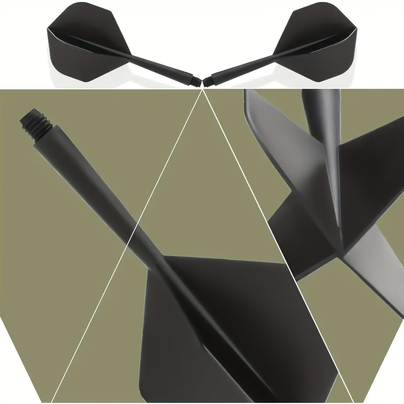 15pcs Dart Flights with Shafts