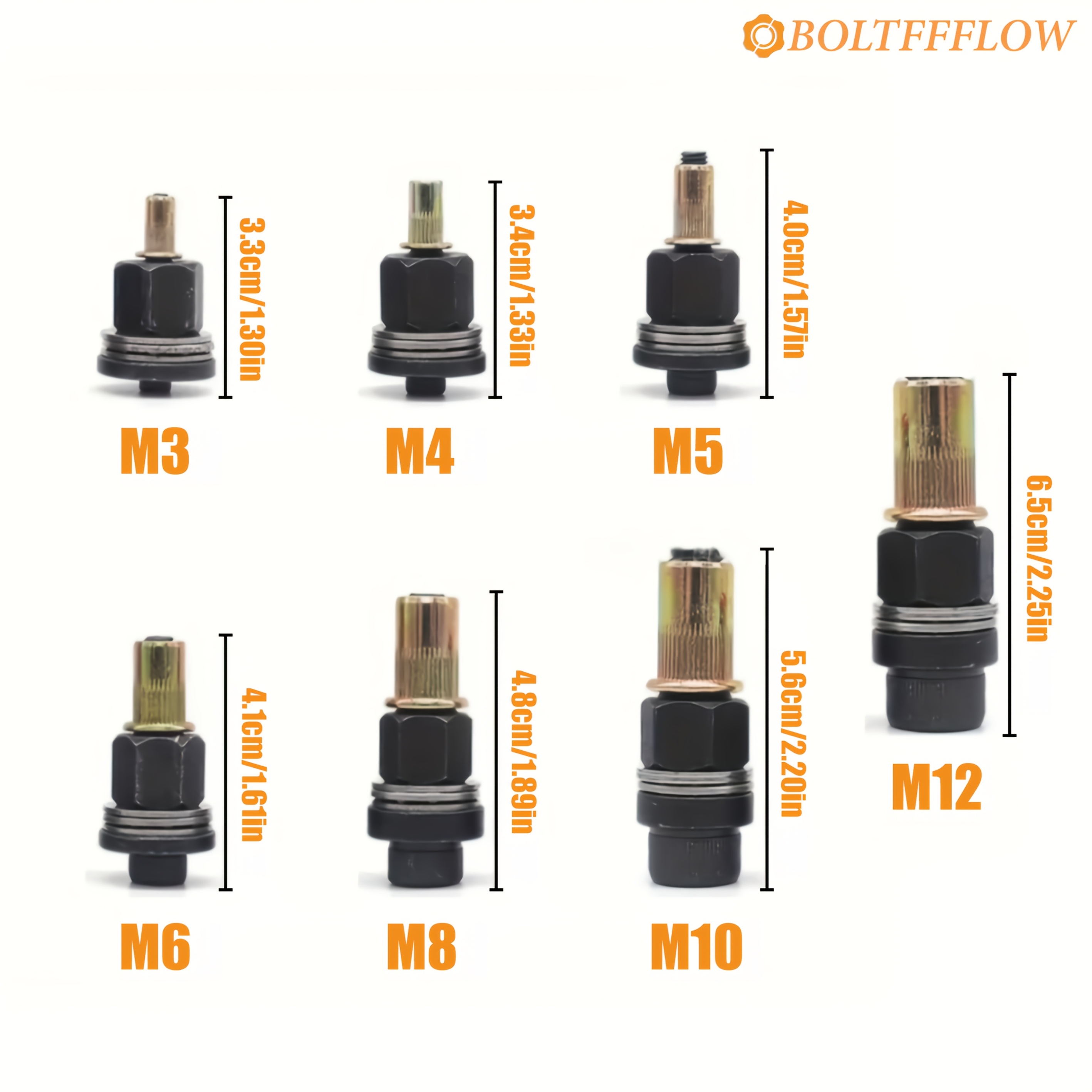 147pcs manual   tool set rivet gun with 7 sizes of rivets   m12 20pcs per size   hand   for diy and multi purpose metal   suitable for automotive use details 1