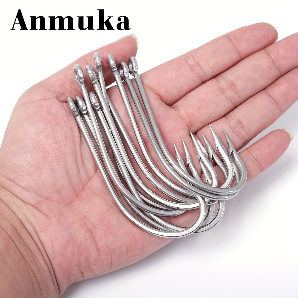 

Anmuka Steel Hooks - 3.5" Long , -sharp For Sea Bass & , Accessories, For