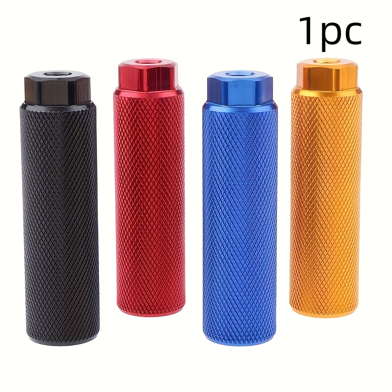 

1pc Bmx Bike Peg, Aluminum Alloy Foot Rest Peg For 3/8 Inch Axles, Non-slip Surface Pegs Accessories