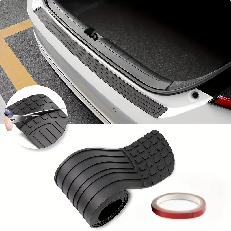 TEMU Car Decoration Rubber Trim / Trunk Anti-scratch Strip / Free To Cut / Decorative Cover Strip / Anti-scratch Car Rear Bumper Plate / Decorative